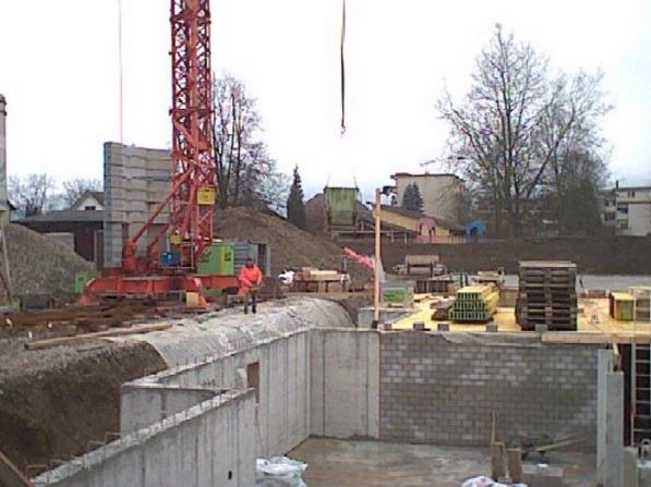 Stand der Bauarbeiten am 28. November 2002.