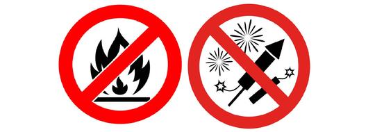 Feuerverbot/Feuerwerksverbot