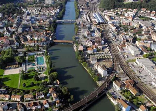 Olten aus der Vogelperspektive