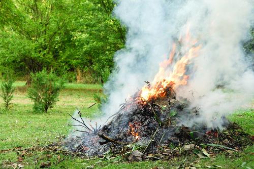 feu en plein air