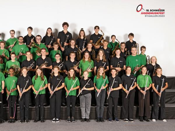 Jugendmusik Schwyz und Brunnen am Jugendmusikfest in St.Gallen 2023