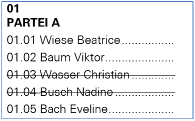 streichen