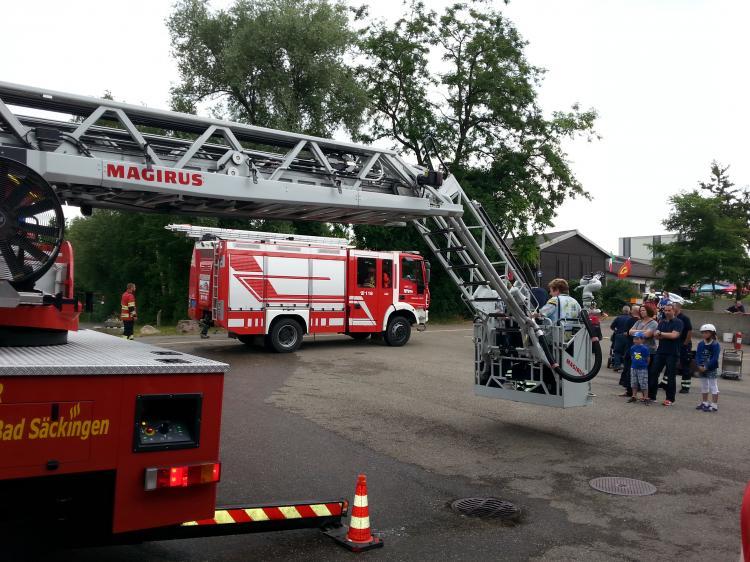 Autodrehleiter der Feuerwehr Bad Säckingen.