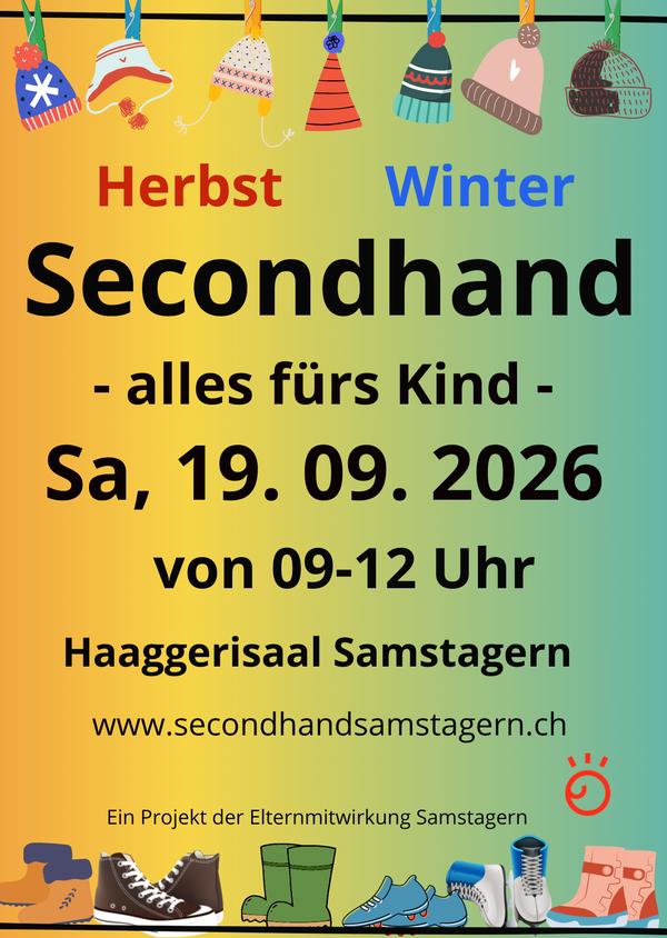 Flyer Secondhand Samstagern