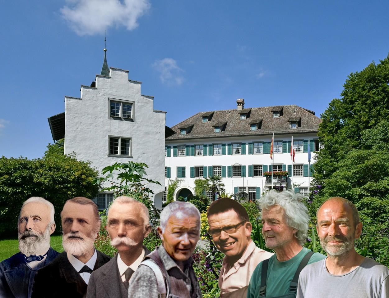 Anna Maria von Sulzer-Wart (1839  1923) hat die Gestaltung des Schlossparks massgeblich geprägt. Zwischen 1868 und 1909 liess sie zwei Orangerien, ein Gewächshaus und den Holzschopf erstellen. In diese Zeit fällt auch die erste uns bekannte feste Anstellung eines Schlossgärtners (1876)