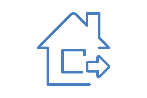 Icon Wegzug