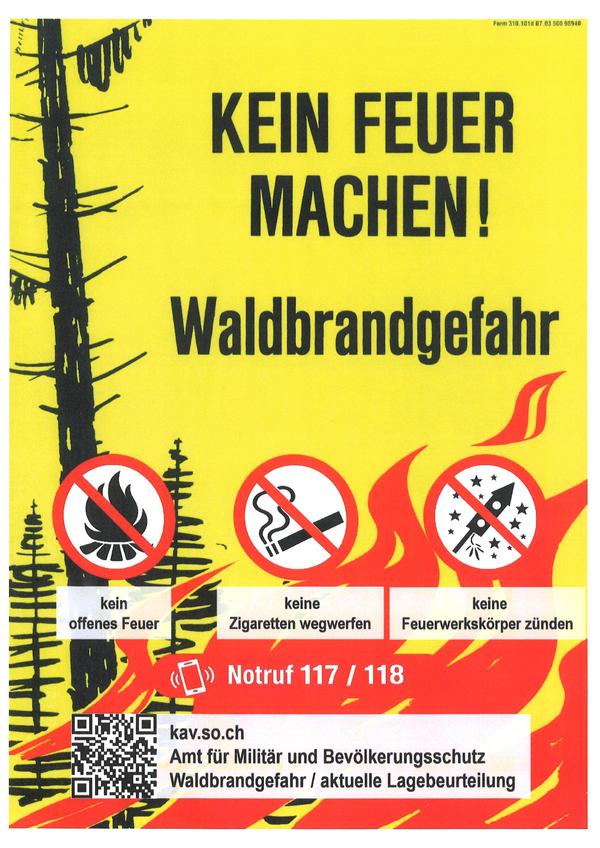 Feuer und Feuerwerksverbot 