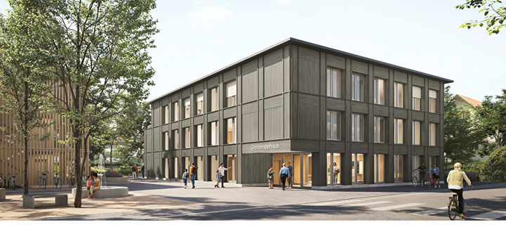 Visualisierung neues Gemeindehaus