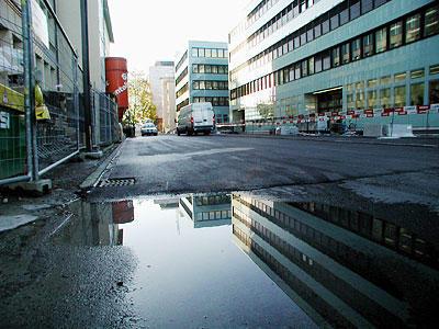 Die Landis- und Gyr-Strasse stellte die Verbindung zwischen der neuen – der verlängerten – Dammstrasse und der Abachstrasse her.