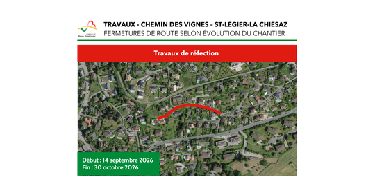Travaux - Chemin des Vignes – St-Légier-La Chiésaz