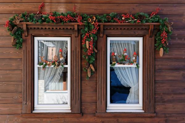 Dekoriertes Fenster