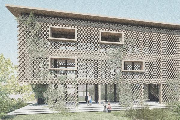 Visualisierung Betreuungsgebäude Zopf