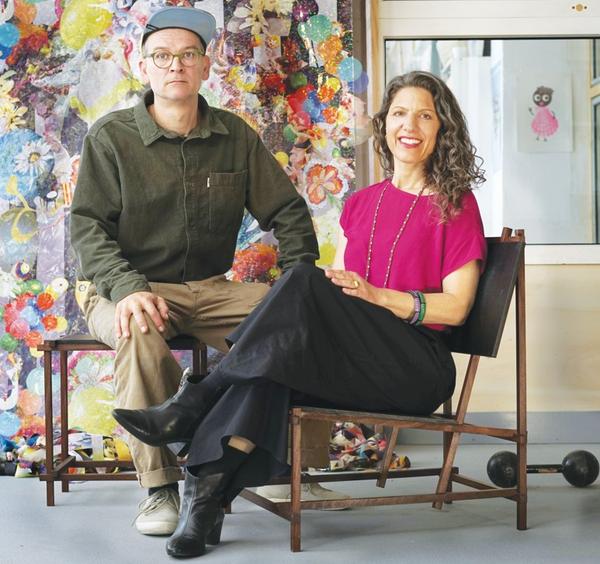 Die diesjährigen Kulturpreisträger Regula Stüdli (l.) und Johan Herak.