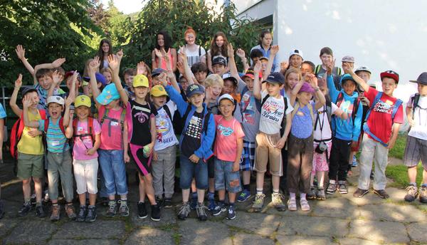 Gruppe 2 beim Gruppenfoto