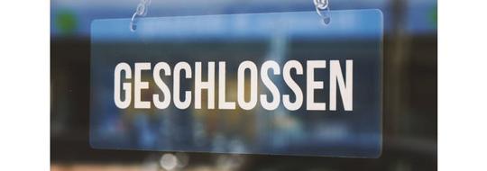 Schild geschlossen