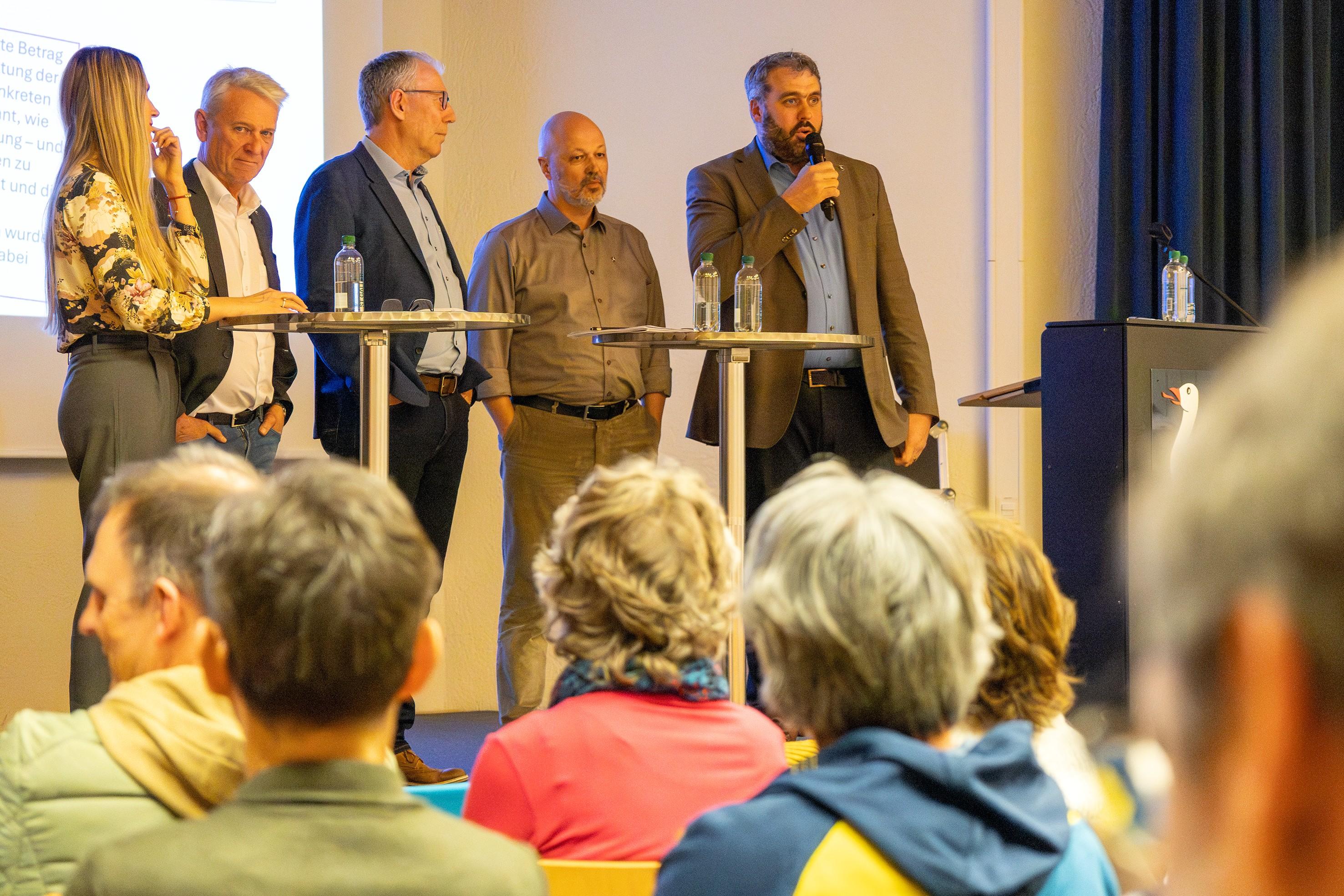 Fragen und Antworten: Der Gemeinderat tritt mit der Bevölkerung in den direkten Dialog.
