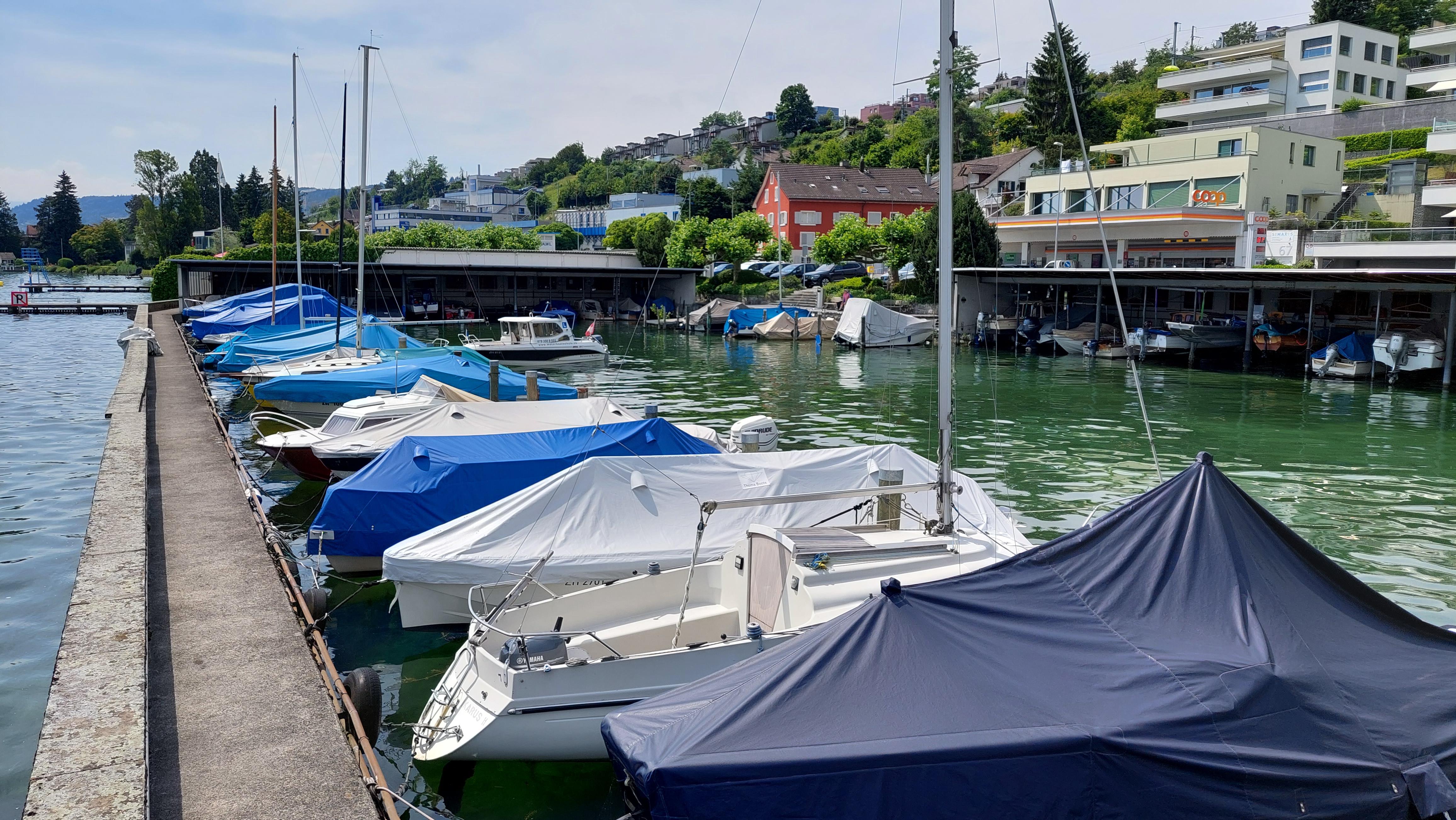 Bootsplätze Bürger I im Sommer 2021
