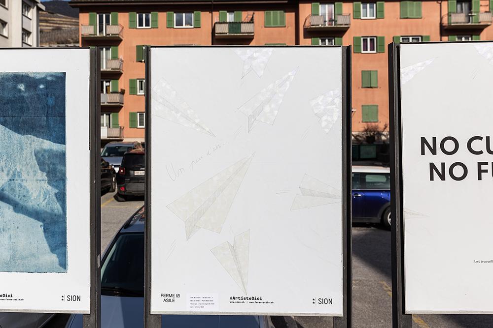 Pierre-Alain Zuber
Un peu d’air…, 2021, crayon et pigments