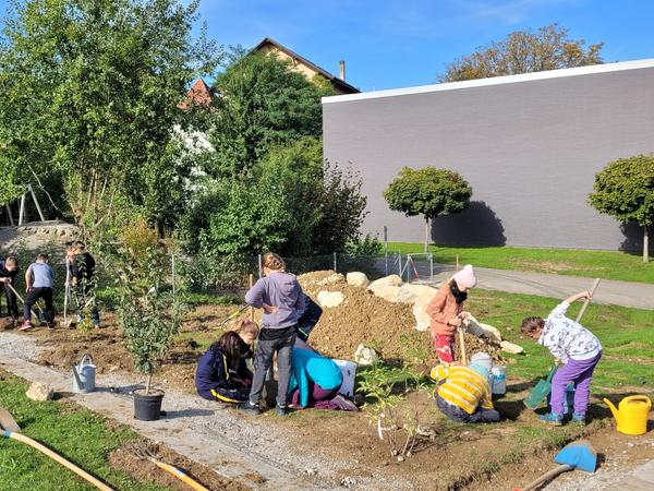 an der Arbeit für eine gute Sache