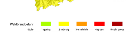 Dispokarte Waldbrandgefahr