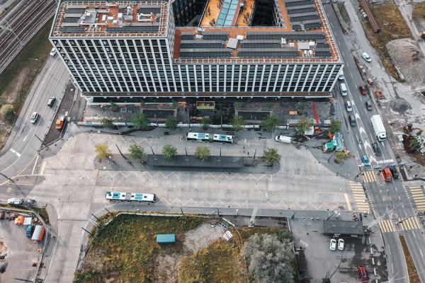 Luftaufnahme Bushof Seetalplatz