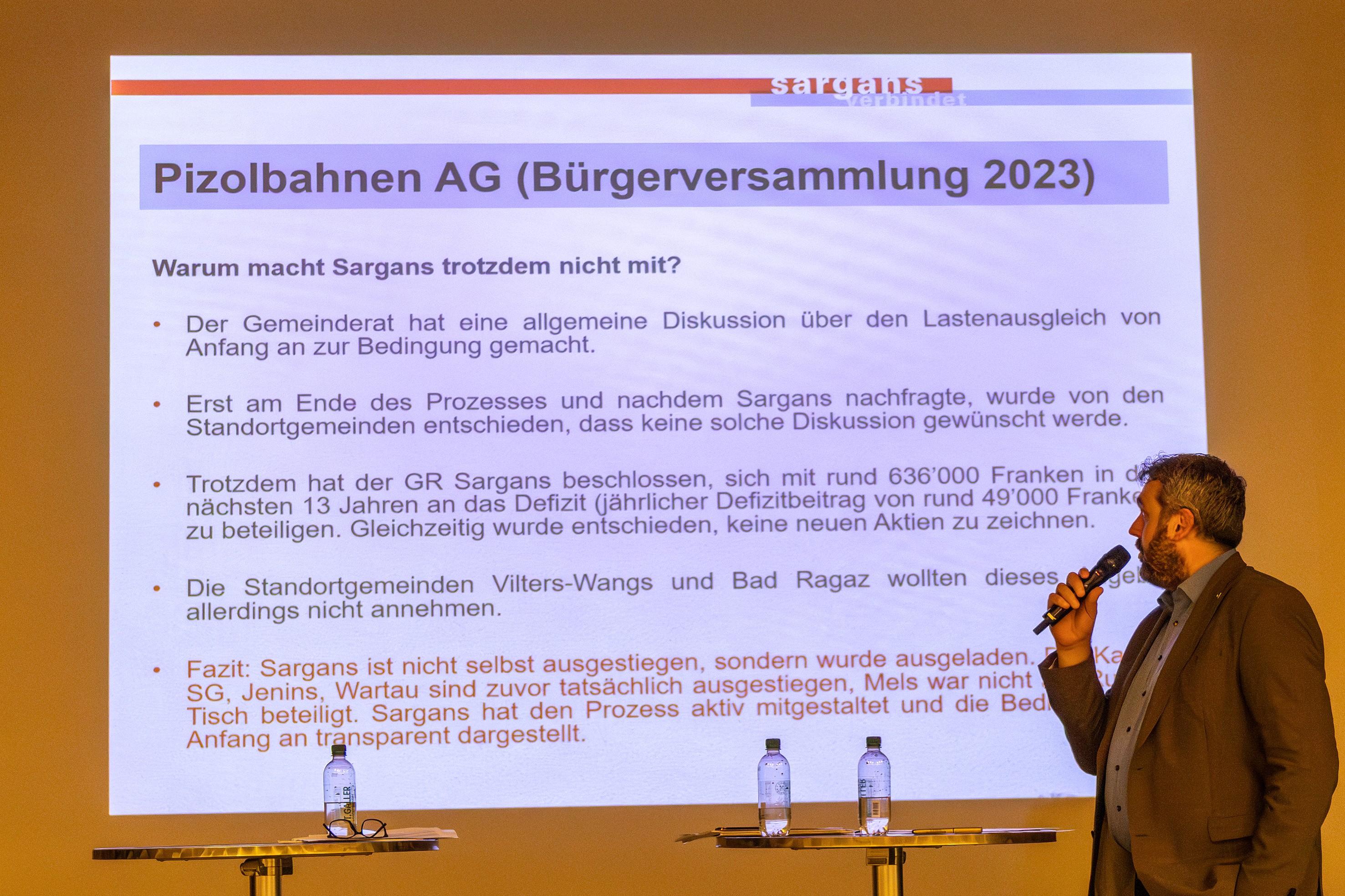 Altes Geschäft: Eine Frage aus der Bevölkerung betrifft die Pizolbahnen AG.