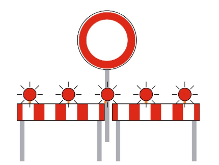 Strassensperrung Hauptstrasse Monstein