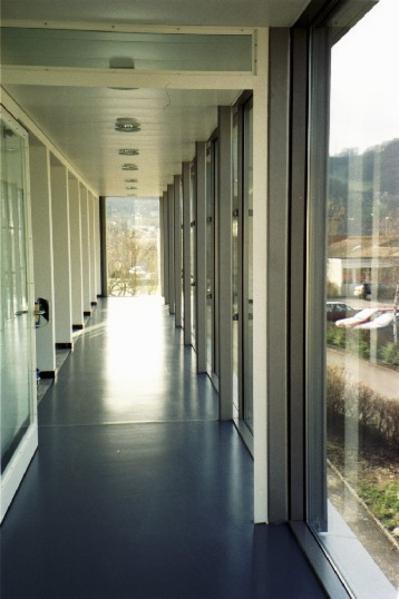 Der Anbau vergrössert das Foyer im Obergeschoss.
