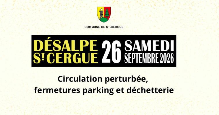 Circulation perturbée - Fermeture exceptionnelle