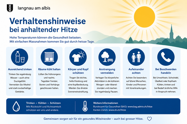 Verhaltenshinweise bei anhaltender Hitze