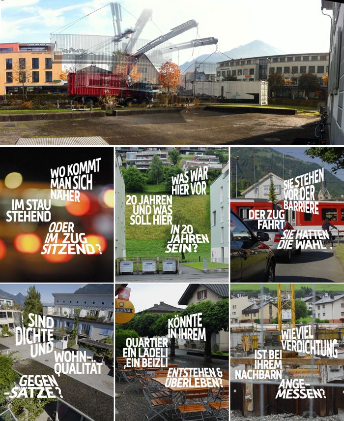Plakatserie zu Darum Raumplanung !