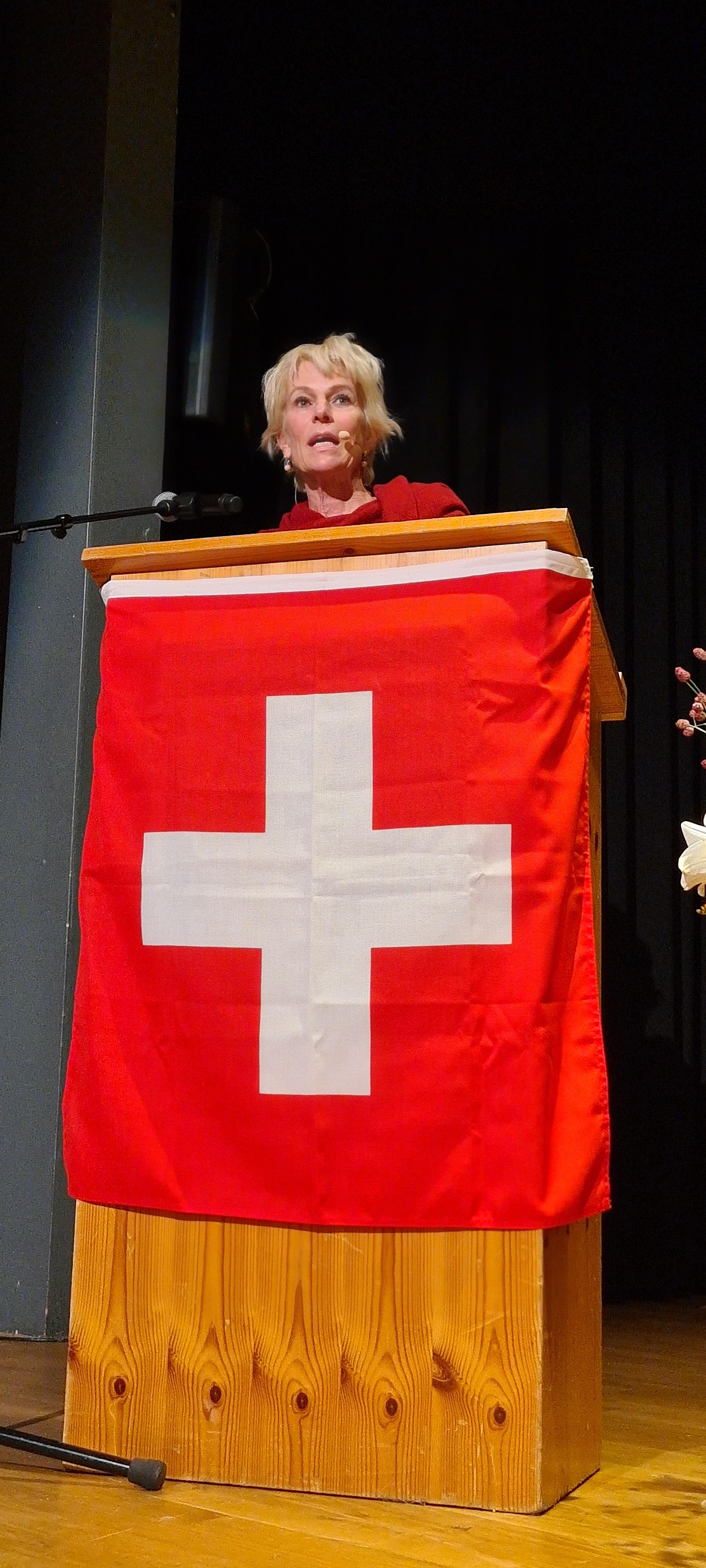 Festrednerin Andrea Iten. 