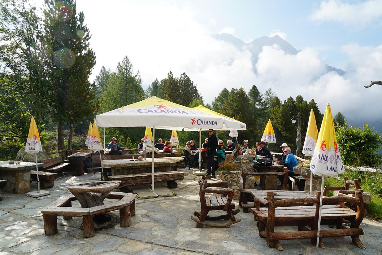 Ankunft auf Alp Camp.