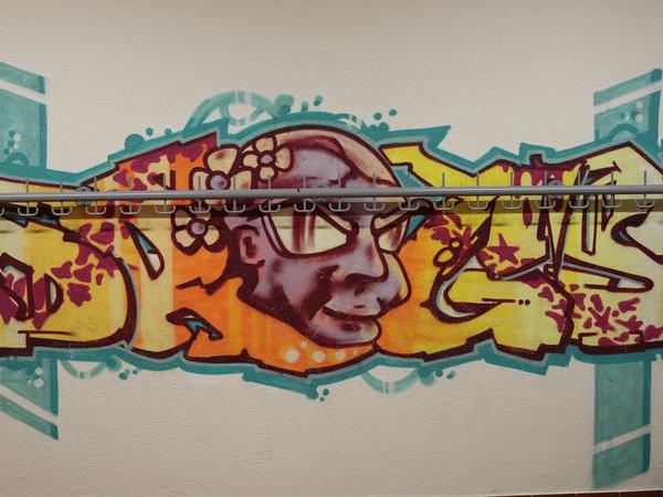 Graffitty im Schulhaus Vorder Zelg (Projektwoche)