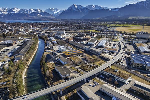 Thun Nord von oben