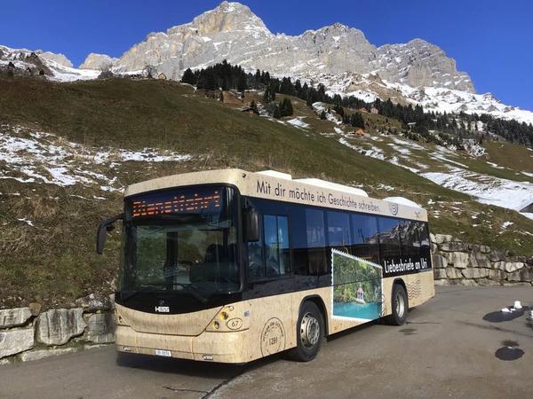 Die Auto AG Uri übernimmt per Fahrplanwechsel vom 11. Dezember 2022 verschiedene bisherige PostAuto-Linien. Dadurch kann der Fahrplan nach Unterschächen und Isenthal ausgebaut werden (Foto AUTO AG URI).