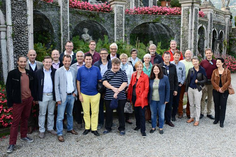 "Klassenfoto" auf der borromäischen Insel Isola Bella.