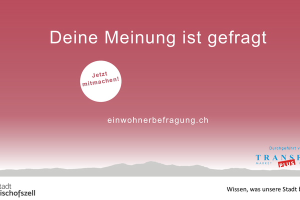 Plakat Meinungsumfrage