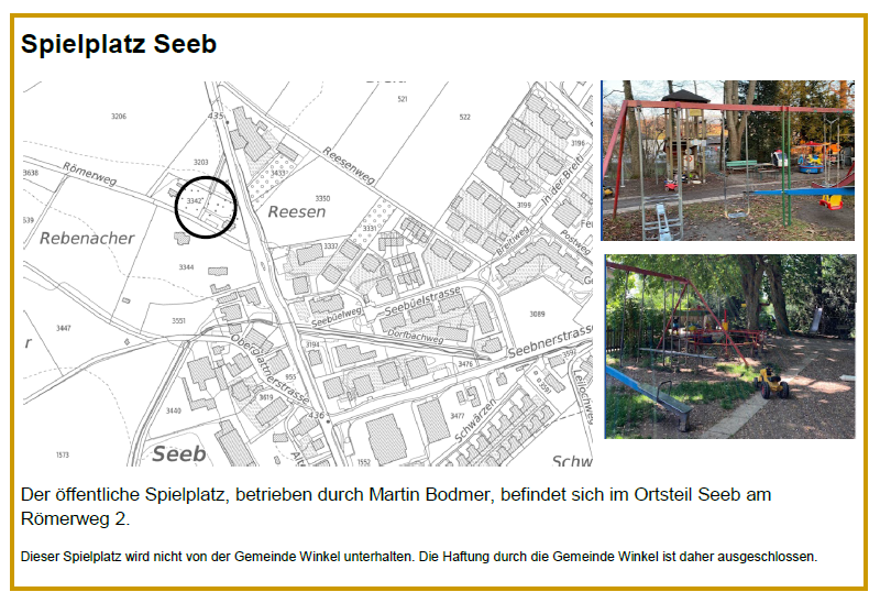 Spielplatz Seeb