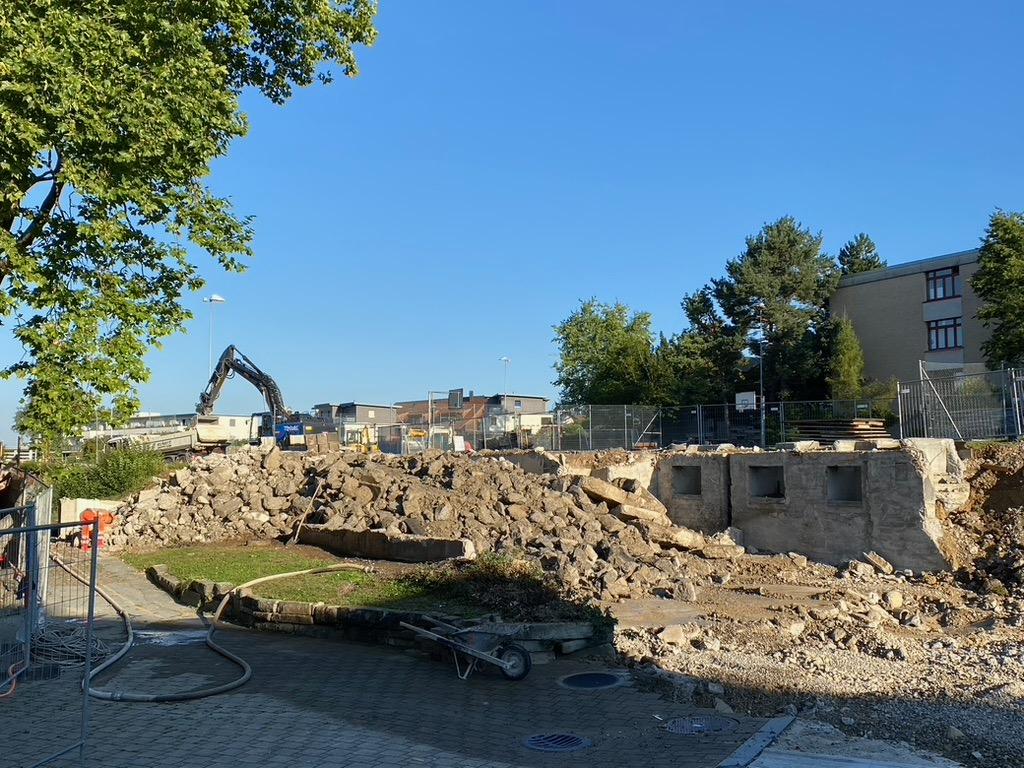 Abbruch während den Sommerferien im Juli 2022
