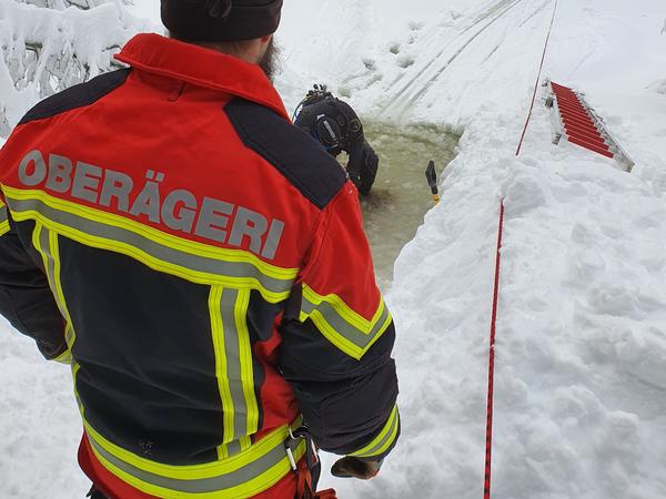 Übung Eisrettung