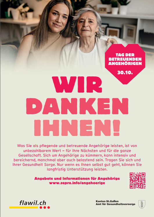 Dank betreuende Angehörige