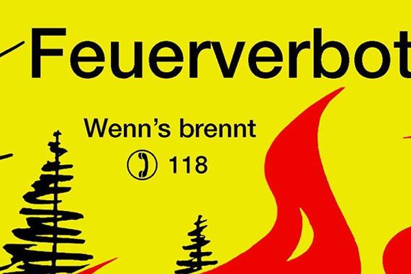 Feuerverbot / Waldbrandgefahr
