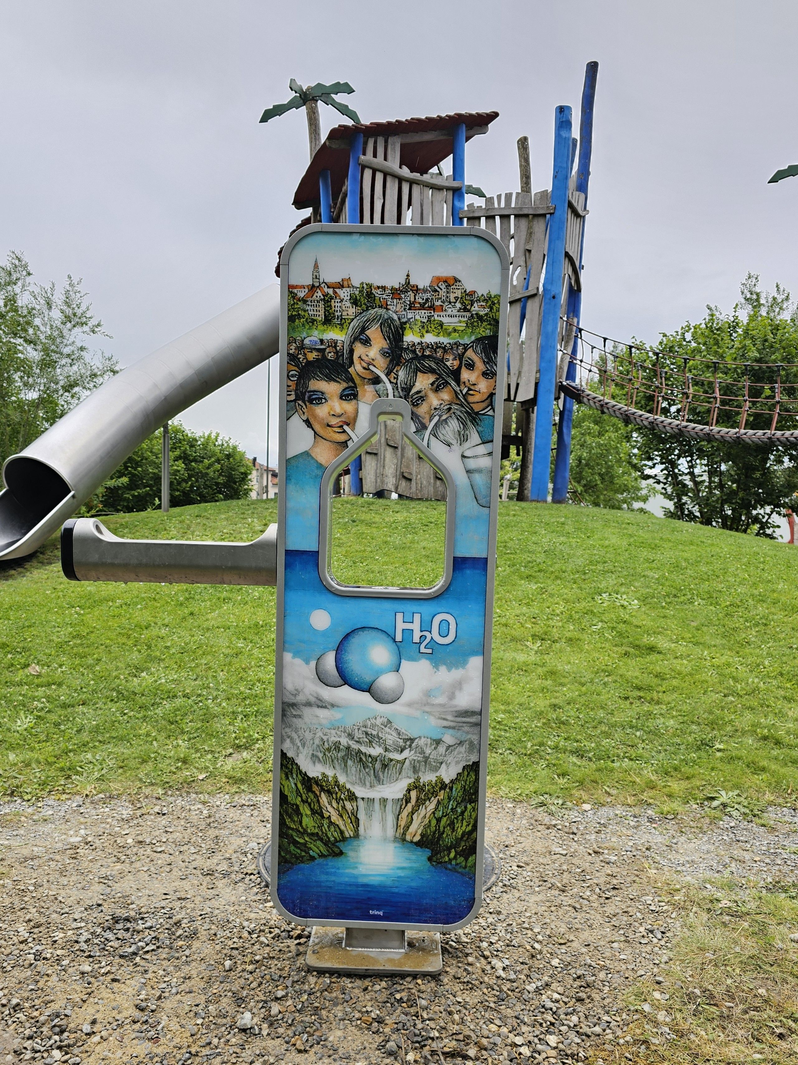 Trinkstation bei Piratenspielplatz Bergholz