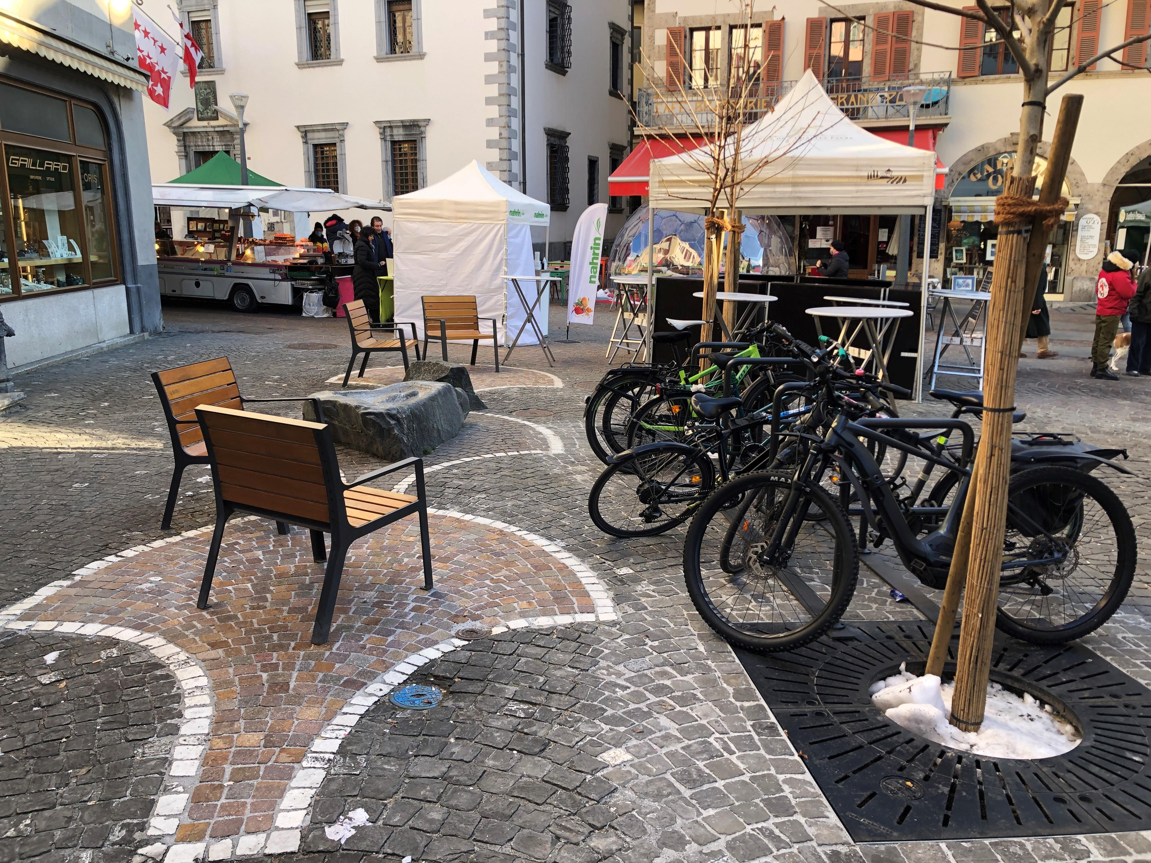 Stationnement vélo - rue de Conthey 