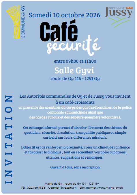 1ère page du flyer café sécurité