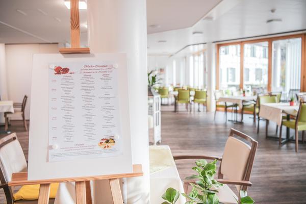 Restaurant Steig mit Menüplan