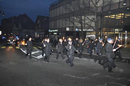Am Schluss folgen die Fahrzeuge