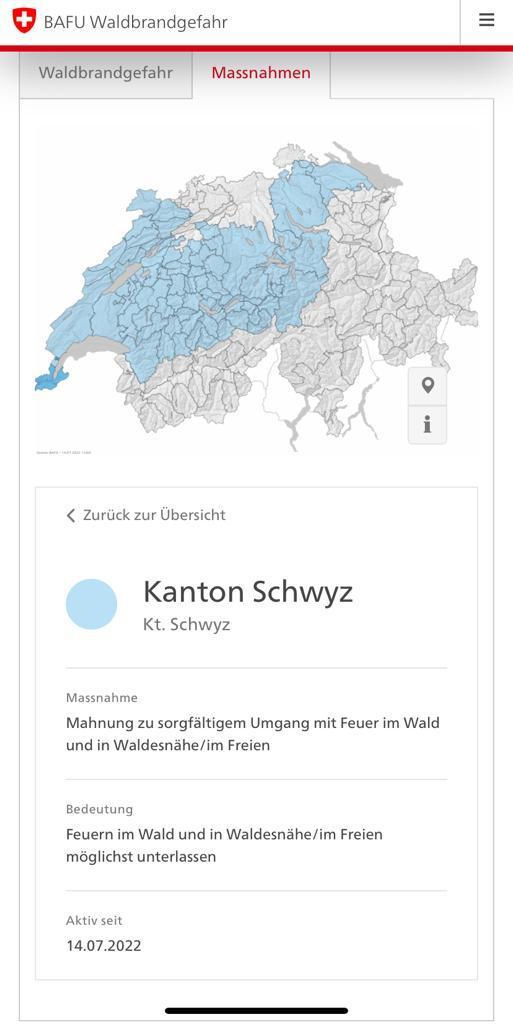 Info zur Waldbrandgefahr
