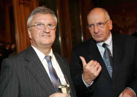 Rolf Büttiker und Bundesrat Pascal Couchepin.